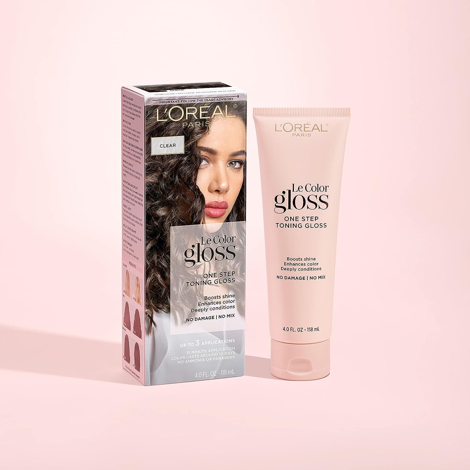 L’Oréal Paris Le Color One Step Toning Hair Gloss, Clear, 4 Ounce