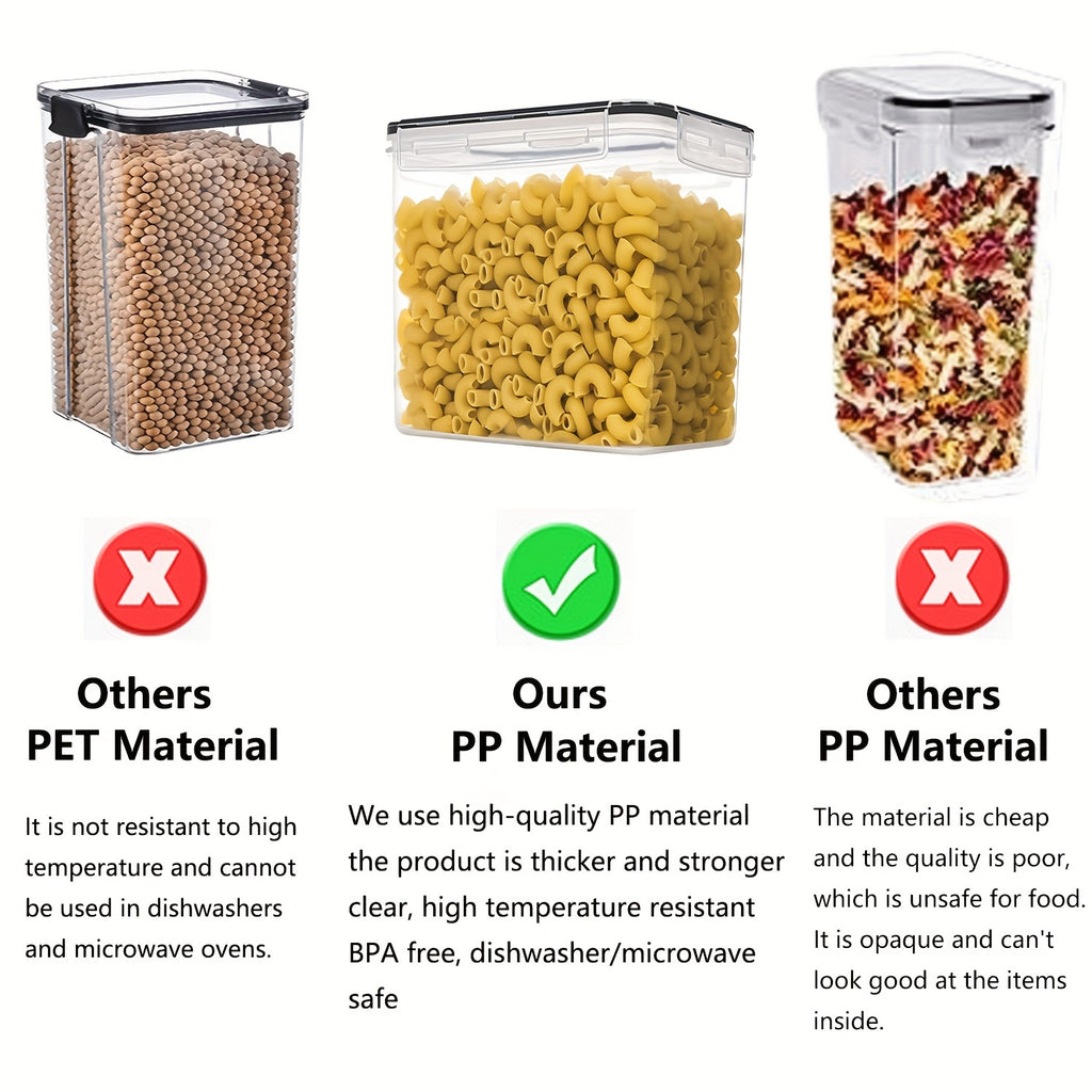 2/4pcs Cereal StoraContainer Set, BPA Plastic Airtight Food StoraContainers 2.5L/88 Oz For Cereal, Snacks And Sugar