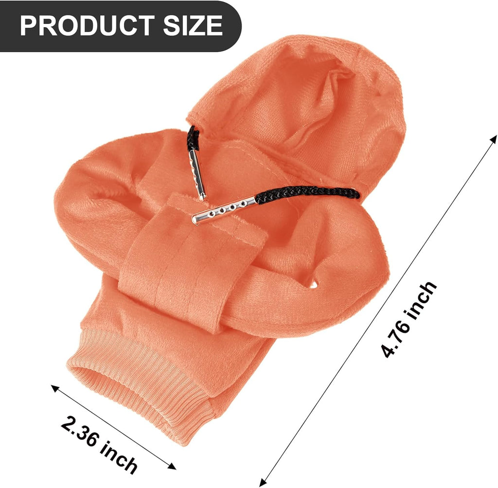 ZHSMS Gear Shift Cover, Universal Shift Knob Cover, Funny Sweater Hoodie for Gearshift, 4.7 Inch Car Shifter Stick Protector Decoration(Orange)