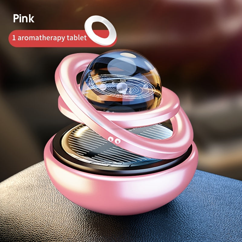 Solar-Powered Car Aromatherapy: Revitalize Your Car's Interior with this Rotating Air Freshener &amp; Purifier!