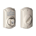 Camelot Satin Nickel Keypad Electronic Door Lock Deadbolt