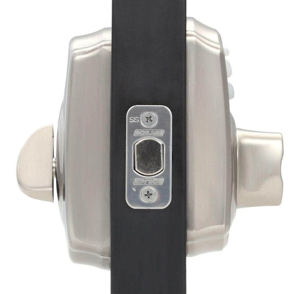 Camelot Satin Nickel Keypad Electronic Door Lock Deadbolt