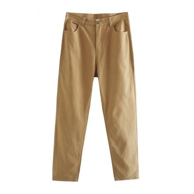 simple streetwear cotton pants