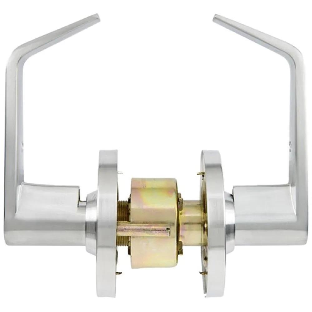 Commercial 2-3/4 in. Satin Chrome Heavy-Duty Storeroom Leverset