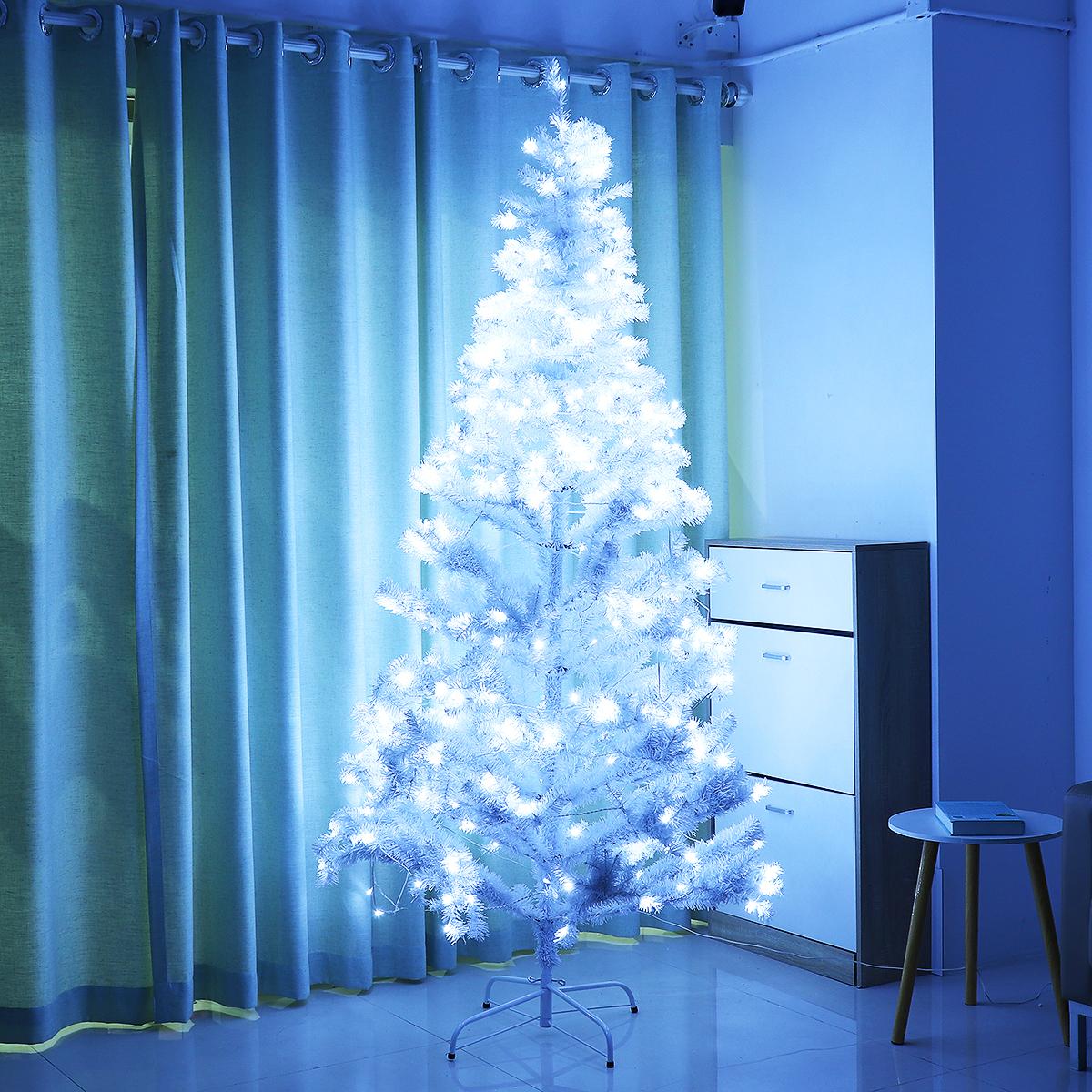 Christmas Tree,7.5 Feet Artificial Christmas Tree, with 1260 Branch Tips, 450  Led Lights and Metal Stand