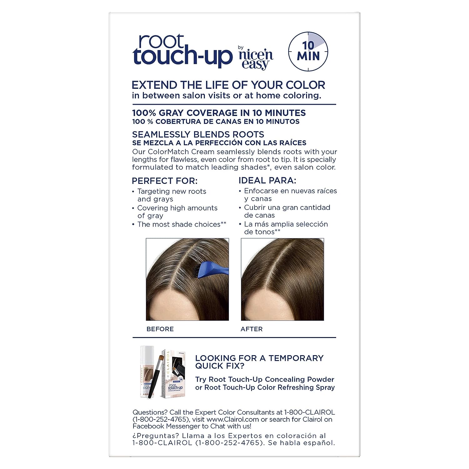 Clairol Root Touch-Up Permanent Hair Color Creme, 5 Medium Brown, 2 Count