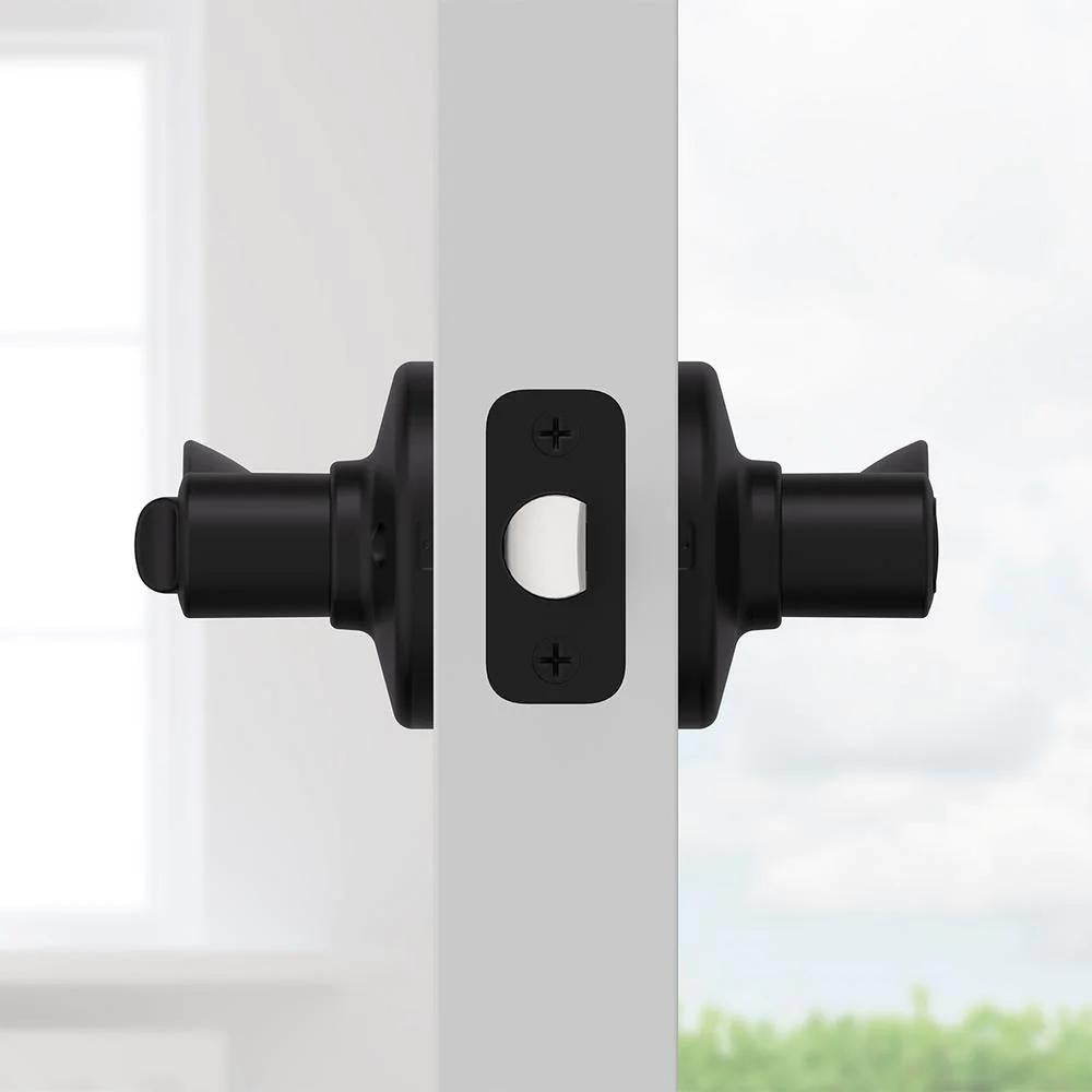 Balboa Matte Black Privacy Bed/Bath Door Lever