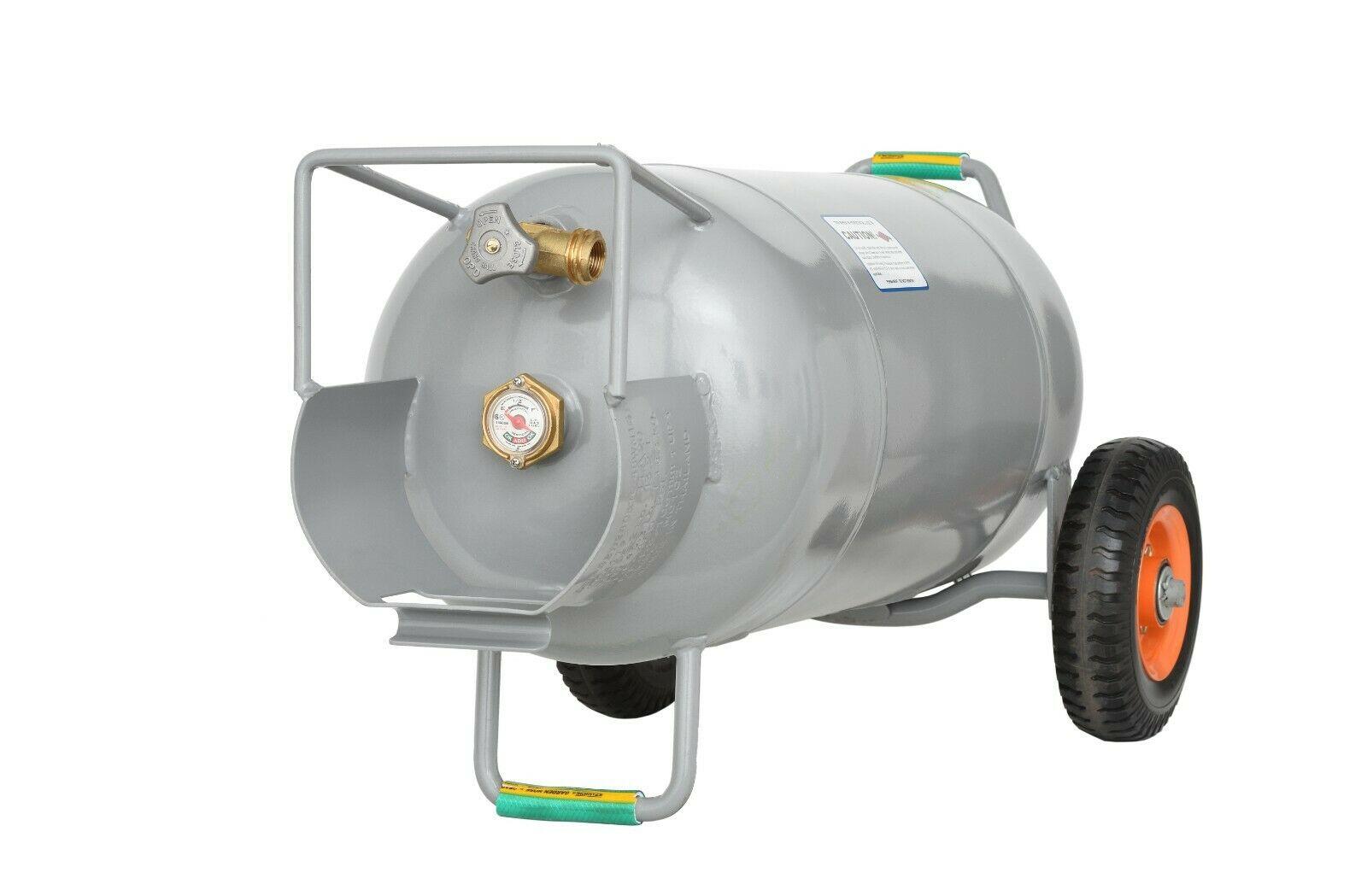40 LB Horizontal and Vertical HOG Propane Cylinder with Wheels