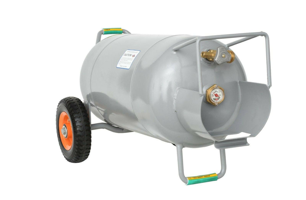 40 LB Horizontal and Vertical HOG Propane Cylinder with Wheels