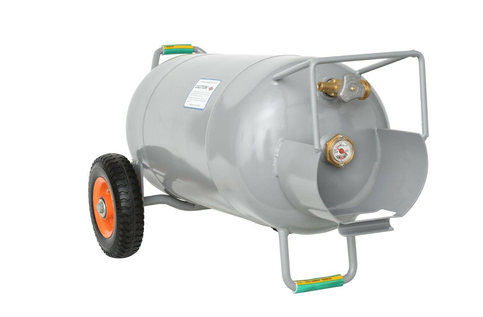 40 LB Horizontal and Vertical HOG Propane Cylinder with Wheels