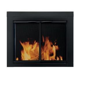 Pleasant Hearth AN-1012 Alpine Fireplace Glass Door Black Large
