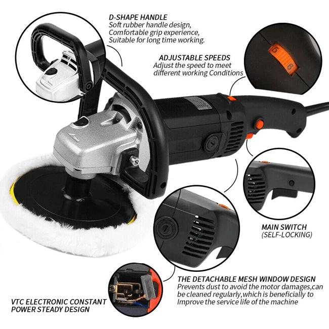 7" Car Polisher Waxing Machine