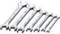 7 Piece SuperKrome Metric Open End Wrench Set Tools Equipment Hand Tools
