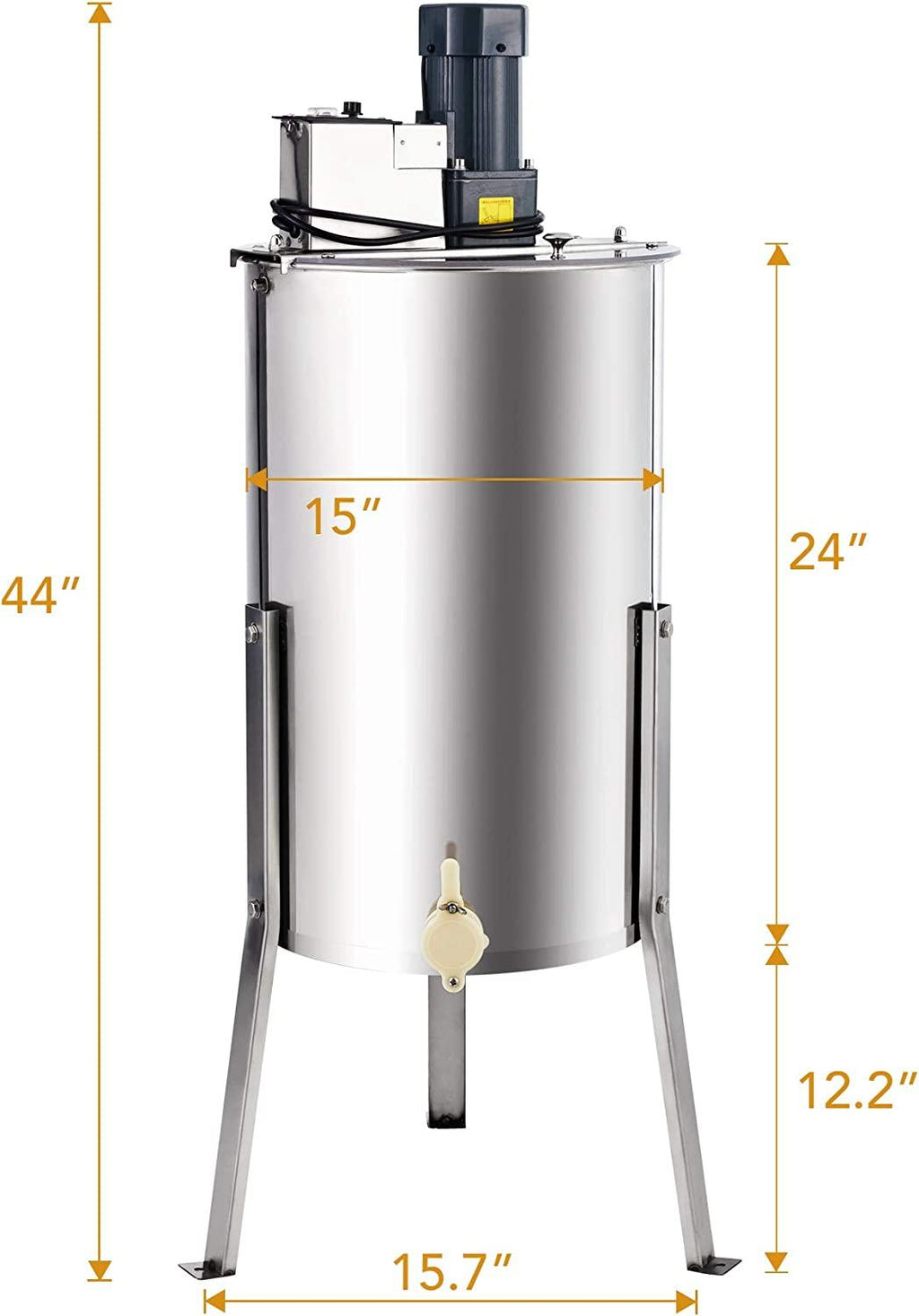 LETRA Electric Honey Extractor Separator,  Steel Honeycomb Spinner, Honeycomb Bee Frame Spinner Beekeeping Extraction Apiary CentrifuEquipment
