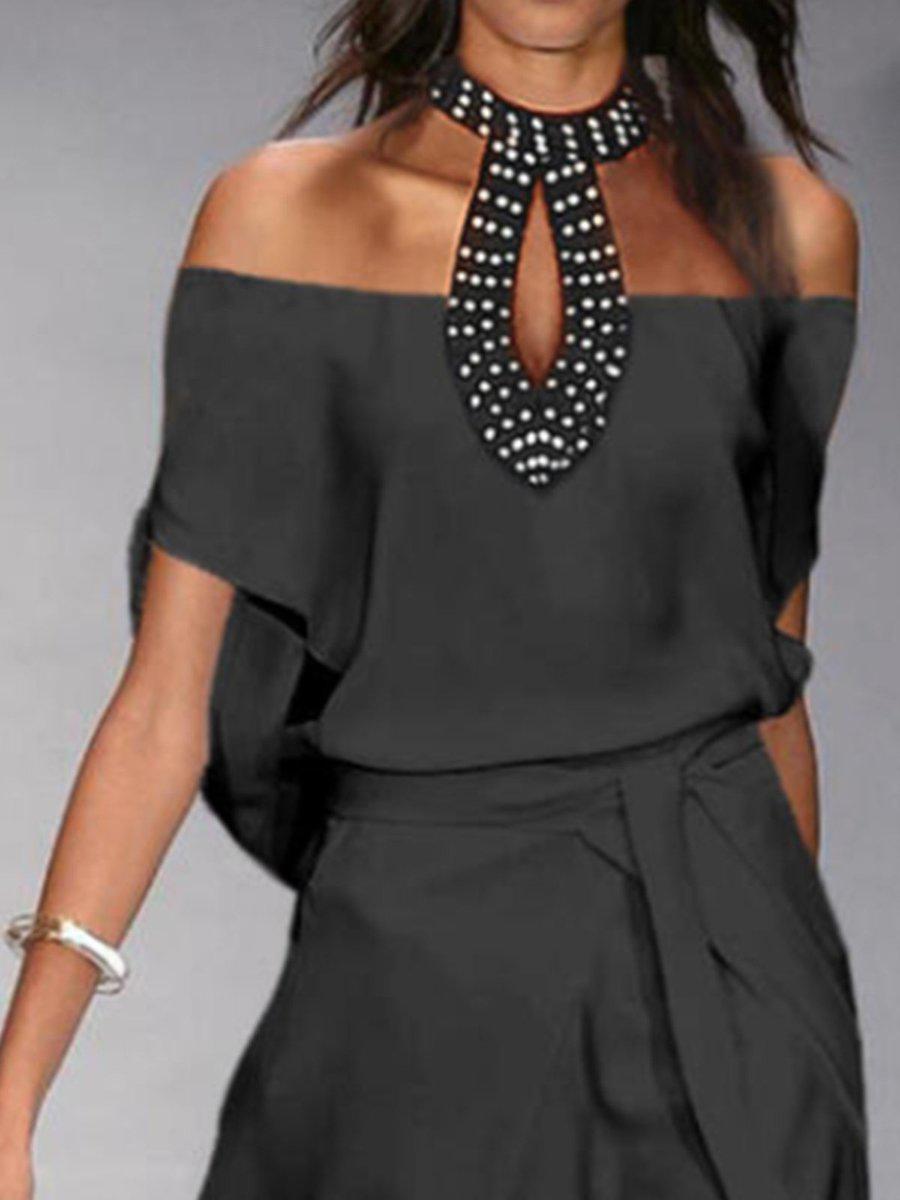 Fashion strapless strappy dress