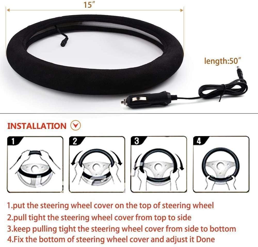 Heated Steering Wheel Cover