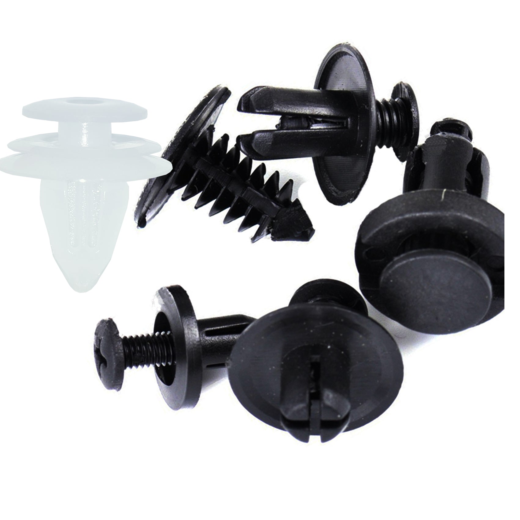 100pcs Auto Fastener Clip Car Fender Push Retainer Pin Rivet Bumper For Door Trim Panel Retainer Body Repair Tool Kit , Box Package