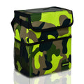 SIBOFUEGO Cute Car Trash Can with Lid - Leak Proof Car Trash Bag Hanging Waterproof Car Garbage Can with Storage Pockets Multipurpose Collapsible Car Organizer (Camo Green)