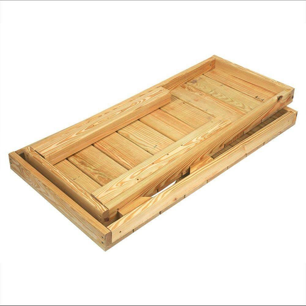 Grill Table Kit Adjustable Height Paintable in Grain with StoraShelf