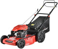 PowerSmart Lawn Mower, 22-inch & 200CC, Gas Powered Self-Propelled Lawn Mower with 4-Stroke Engine, 3-in-1 Gas Mower in Color Red/Black, 5 Adjustable Heights (1.18''-3.02'' ), DB9422SR