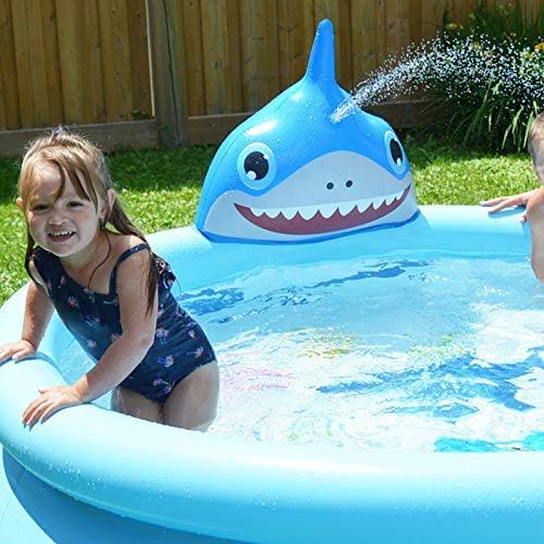 LIZHAIMING Household Folding Inflatable Children's Swimming Pool, Outdoor Inflatable Swimming Bucket, Cute Cartoon Pattern, Enjoy Cool Summer,C