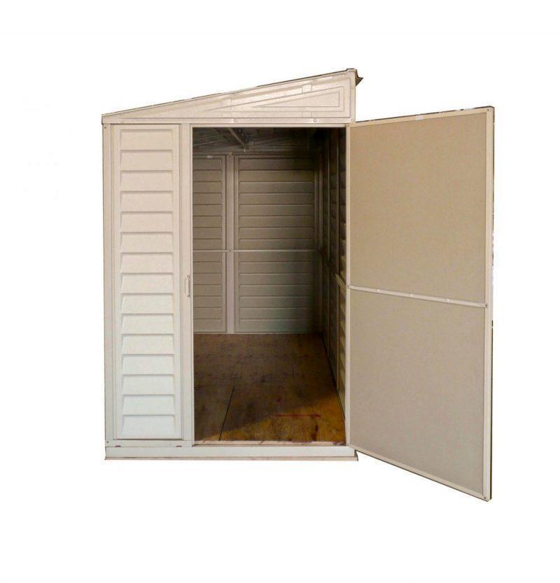DuraMax 4’x8′ Stronglasting SideMate Vinyl Shed &amp; Foundation