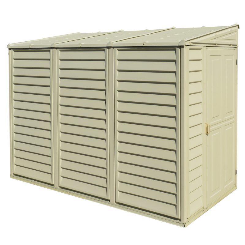 DuraMax 4’x8′ Stronglasting SideMate Vinyl Shed &amp; Foundation
