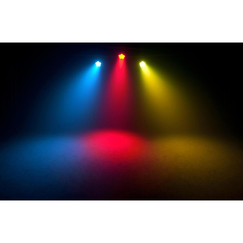 (2) Chauvet DJ Intimidator Spot 110 Lightweight LED Moving Head Spotlights with Hurricane 700 Fog Machine Package