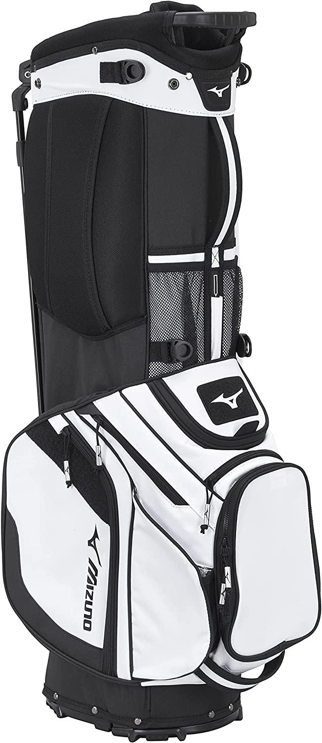 Mizuno BR-D4 6-WAY Golf Stand Bag | 6 Way Top Cuff | 3 Full Length Dividers | Dual Shoulder Straps | Full Length Stand Legs | Insulated Drink Pouch
