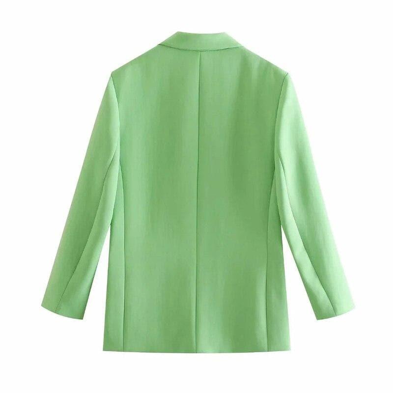green long sleeve office suit