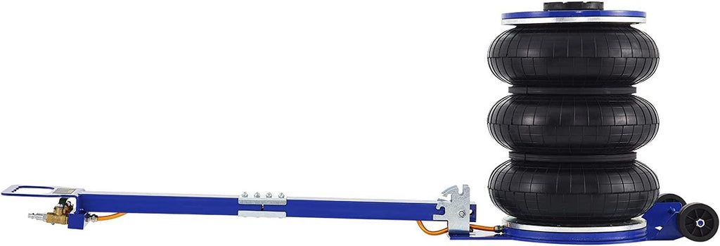 Bag Air Jack 11000lbs Capacity Pneumatic Jack  Lift 5T, Heavy Duty, Car Repair Jacks and Floor Jacks, Folding Rod Fast Lifting, Triple Bag, with Two Wheels,  Car Lifting Jack