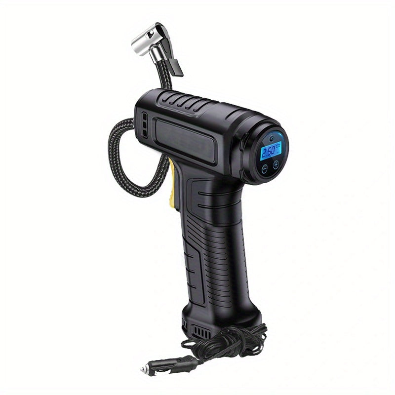 120W Car Air Inflator Pump, Wireless/Wired Electric Handheld Car Tire Inflatable Pump Portable Air Compressor For Tires Digital Auto Tire Inflator