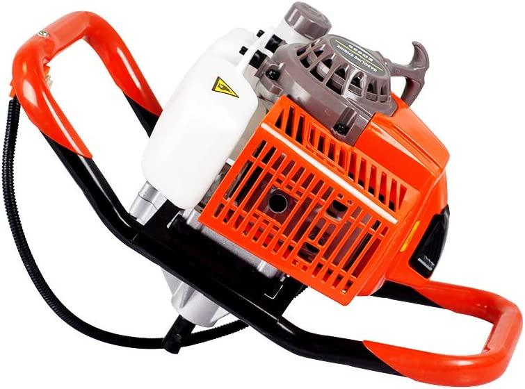 DC HOUSE 63CC Heavy Duty Gas Powered Post Hole Digger with 12 Inch Earth Auger Drill Bit(Digger + 12 inch Auger Bit)  in 2 packages