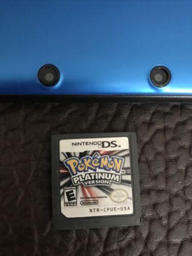 3DS XL Handheld Console - Blue/Black W/ Charger &amp; Pokémon Platinum Game