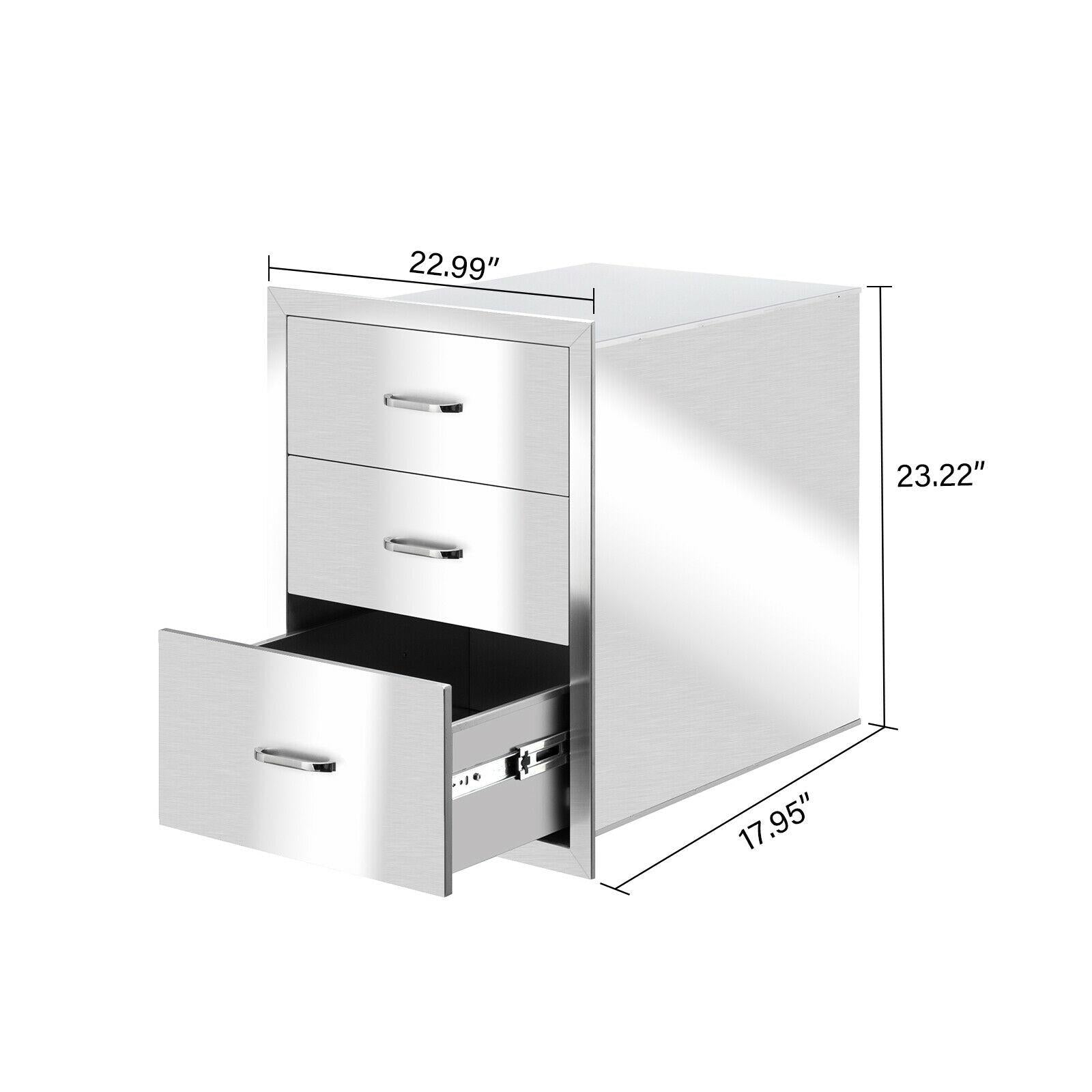 Outdoor Kitchen Drawer  Steel Layer Access Door BBQ Drawer Large