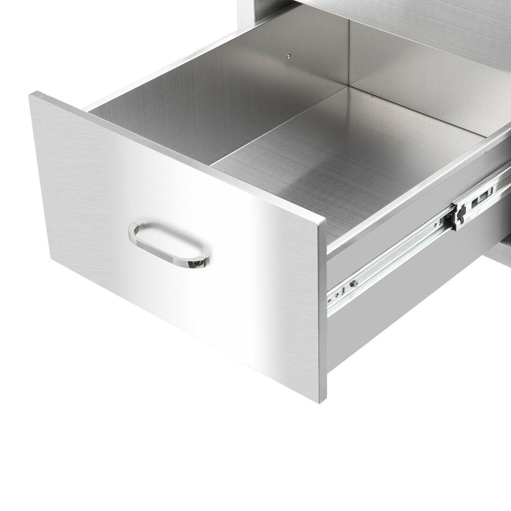 Outdoor Kitchen Drawer  Steel Layer Access Door BBQ Drawer Large