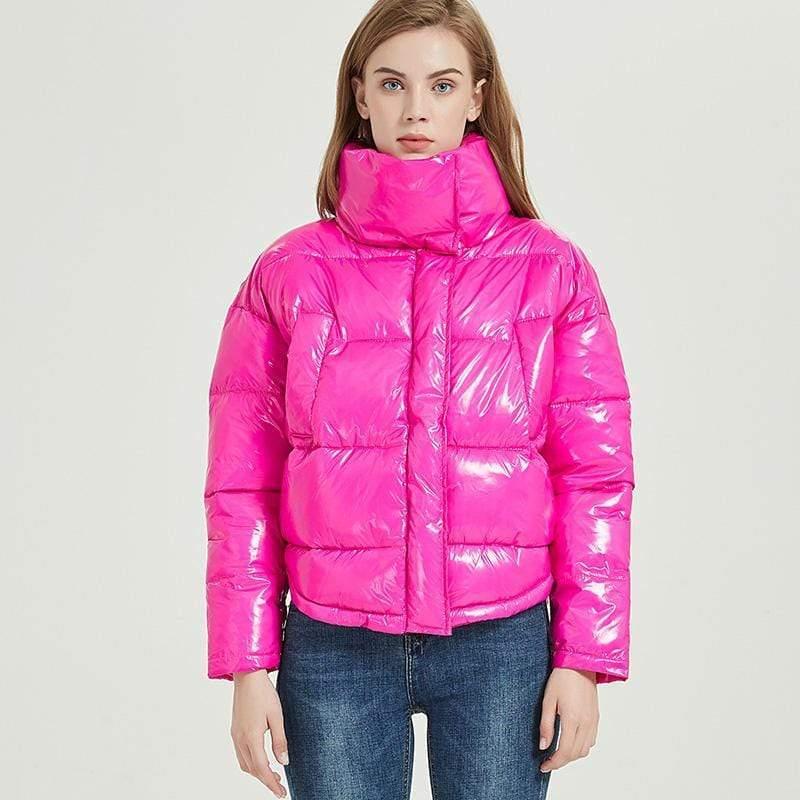 shiny waterproof coat