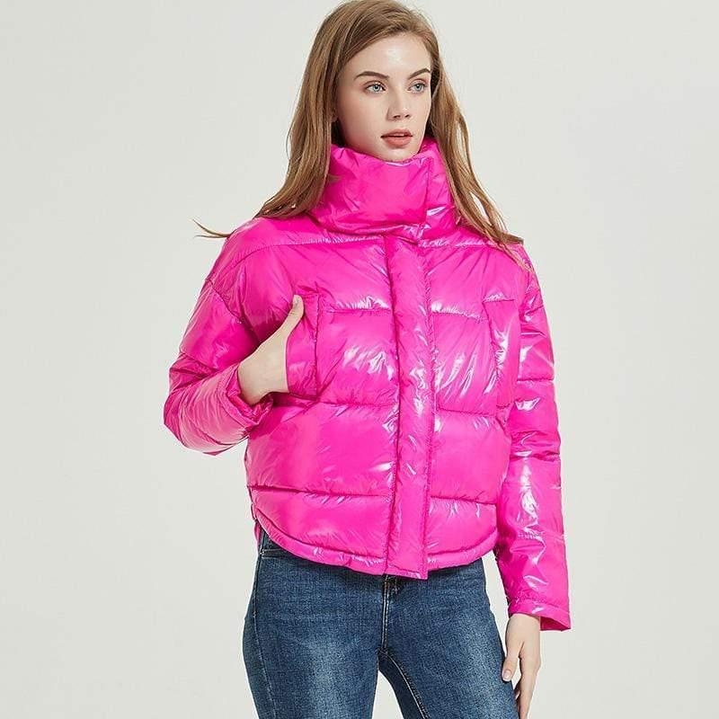 shiny waterproof coat