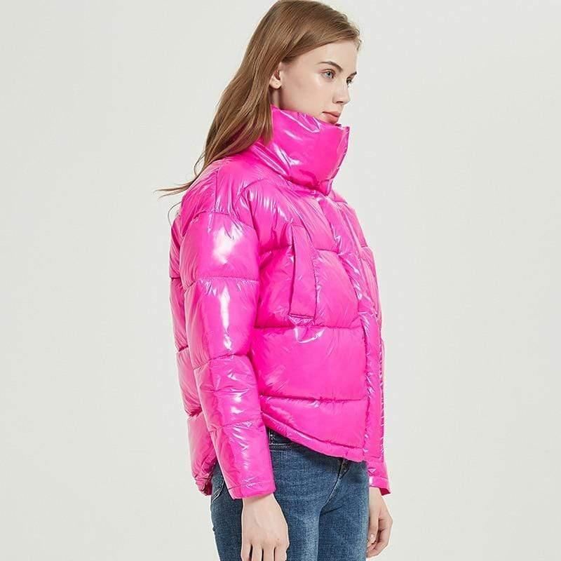 shiny waterproof coat