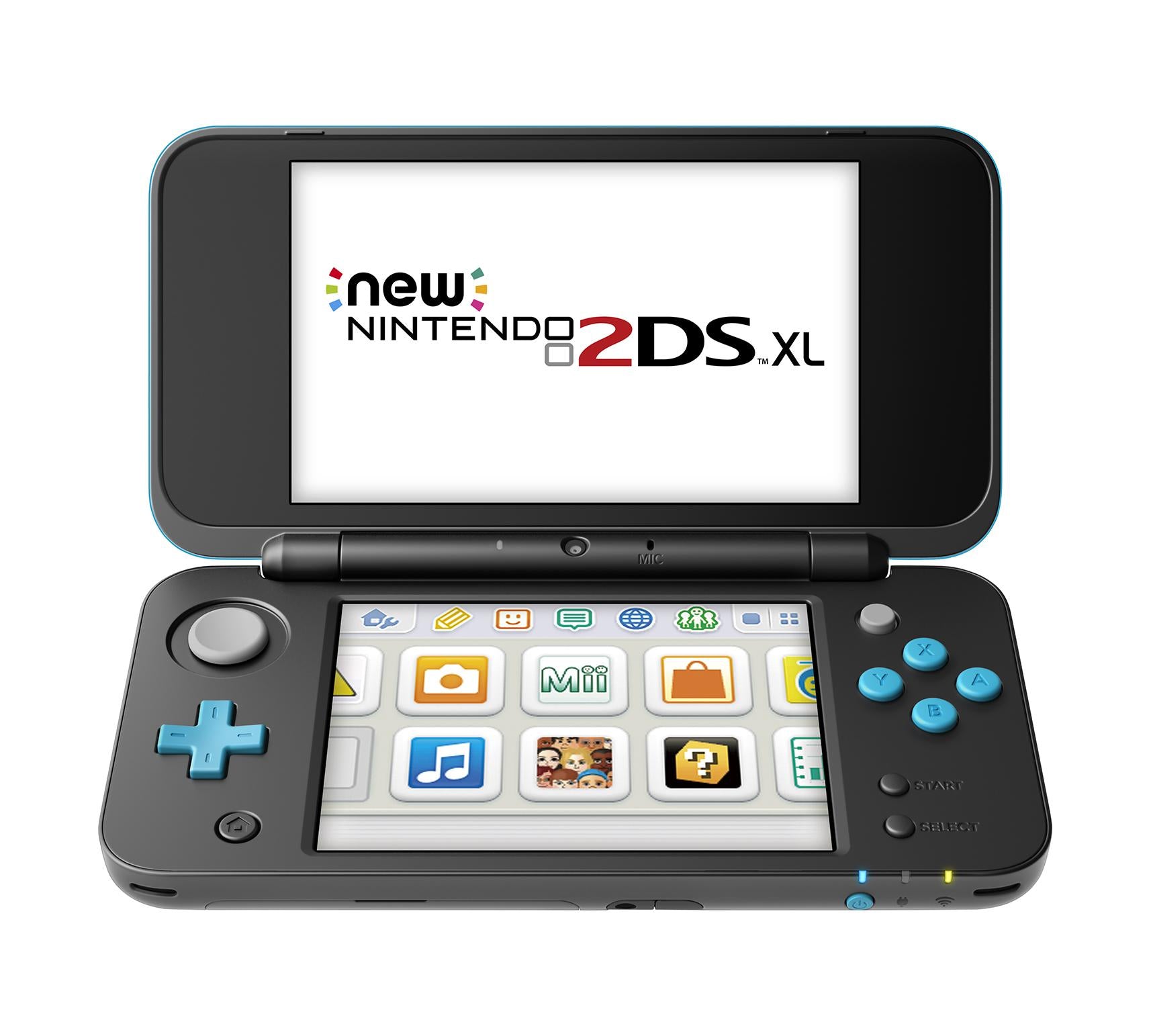 Nintendo 2DS XL System w/ Mario Kart 7 Pre-installed, Black &amp; Turquoise