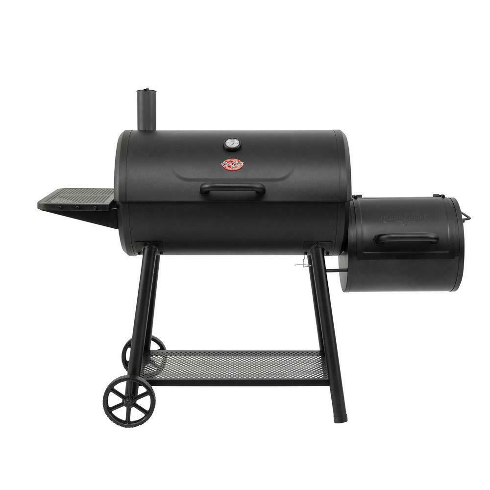 Offset Smoker Smokin' Champ Charcoal Black