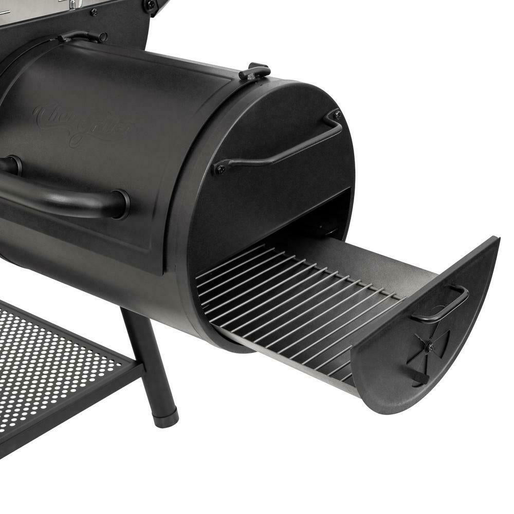 Offset Smoker Smokin' Champ Charcoal Black