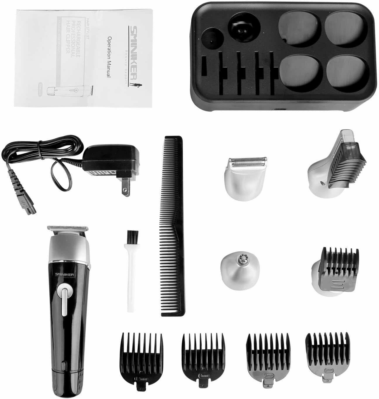 Sminiker Professional 5 in 1 Multi Functional Waterproof  Grooming Kit for Men