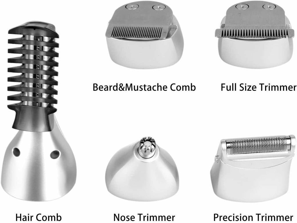 Sminiker Professional 5 in 1 Multi Functional Waterproof  Grooming Kit for Men