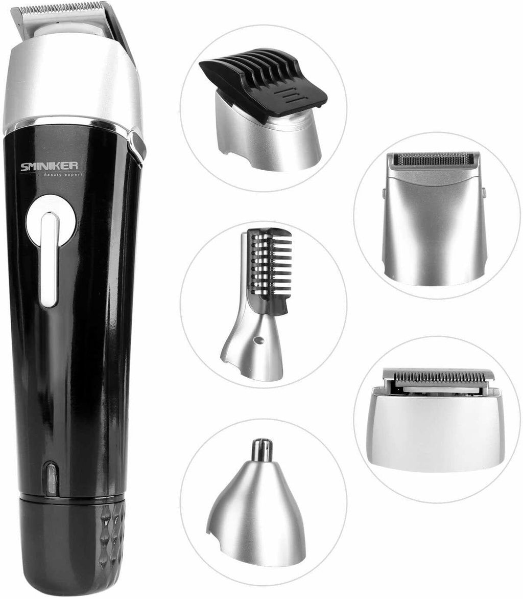 Sminiker Professional 5 in 1 Multi Functional Waterproof  Grooming Kit for Men