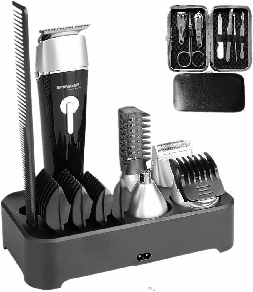Sminiker Professional 5 in 1 Multi Functional Waterproof  Grooming Kit for Men