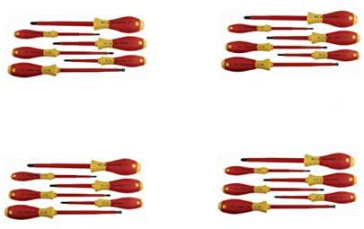 32092 Slotted And Phillips Insulated Screwdriver Set, 1000 Volt, 6 Piece (6 Piece (4-Sets))