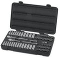 57 Piece 3/8"" Drive 12 Point SAE/Metric Socket Set Tools Equipment Hand Tools