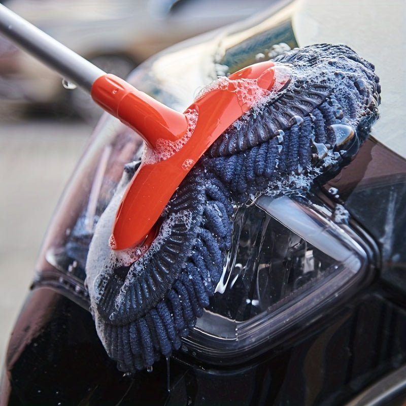 Ultimate Car Cleaning Kit: Microfiber Brush Mop, Mitt, Spon&amp; More - Get A Spotless Shine Every Time!