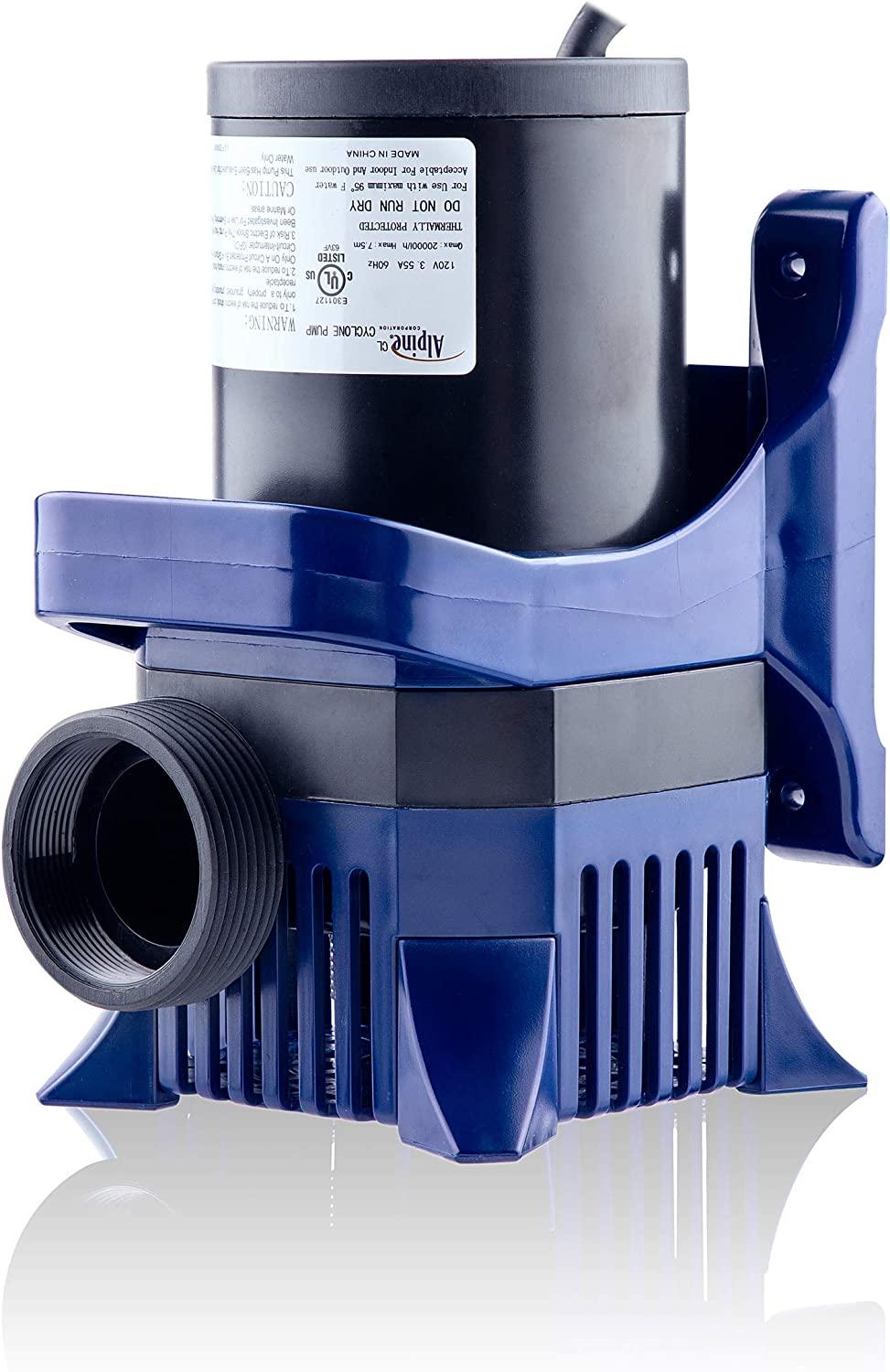 Alpine Corporation 5200 GPH Cyclone Pump for Ponds, Fountains, Waterfalls, and Water Circulation